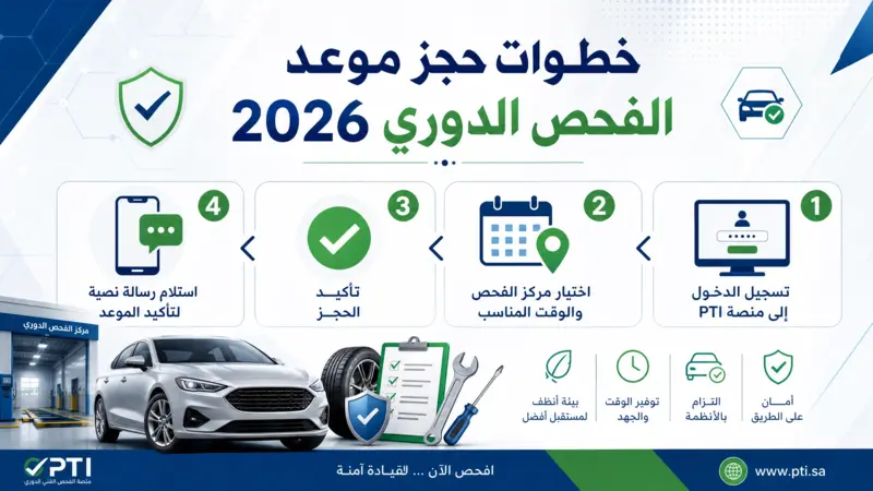 طريقة أبشر حجز موعد الفحص الدوري إلكترونياً في السعودية