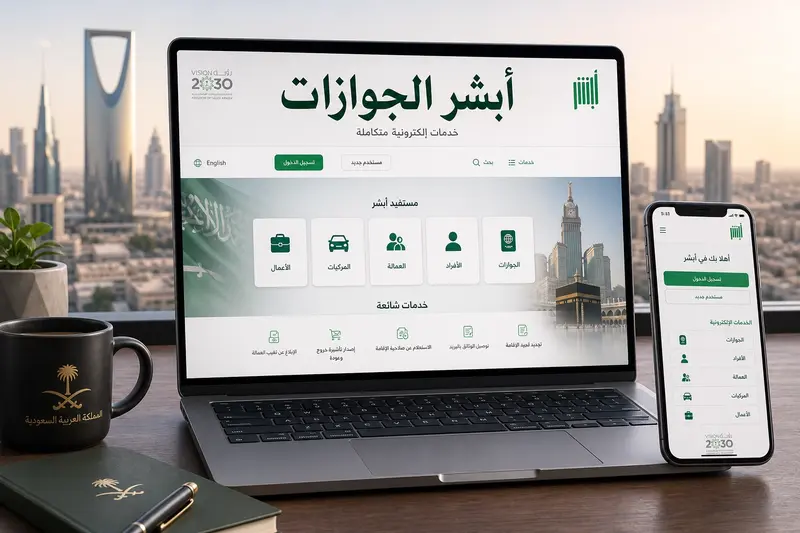 خطوات استخدام أبشر الجوازات لتجديد الإقامة والتأشيرات
