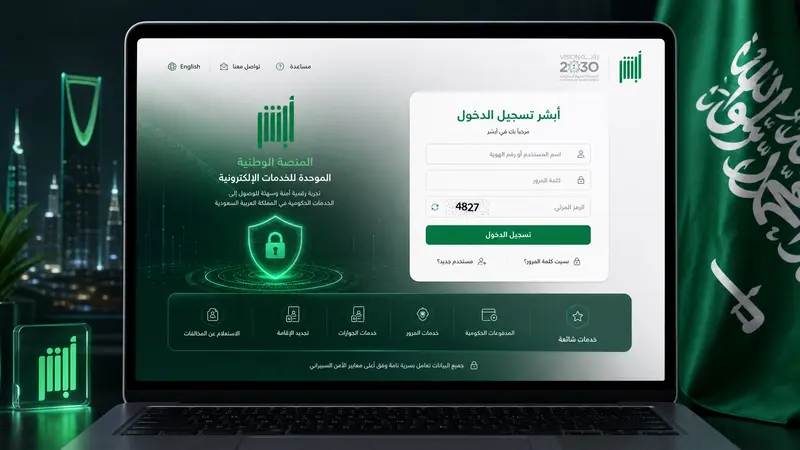 أبشر تسجيل الدخول عبر الموقع الرسمي للمنصة