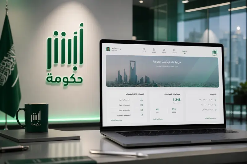 واجهة منصة أبشر حكومة الرسمية 2026