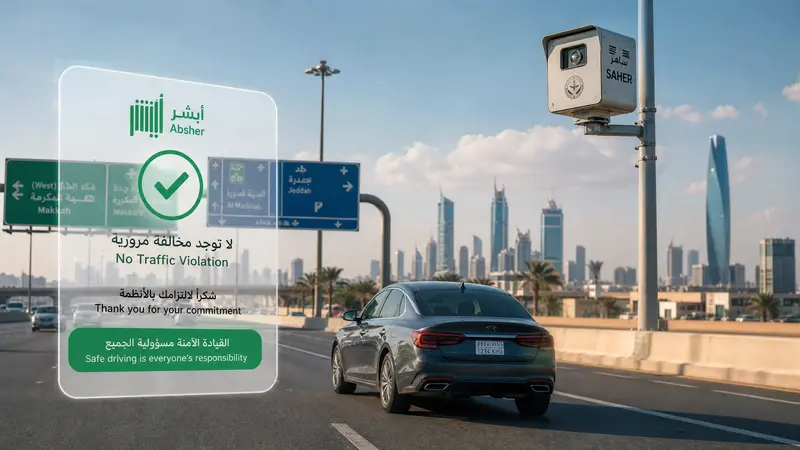 منصة أبشر مخالفات 2026 لعرض وسداد الغرامات
