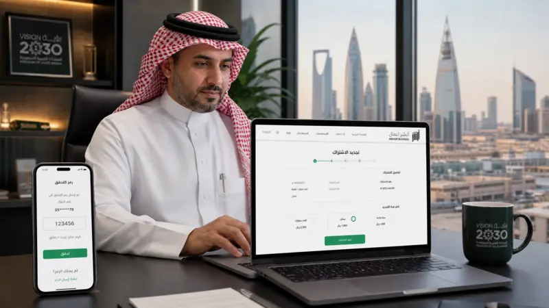 خدمات تجديد أبشر أعمال لإدارة العمالة وتجديد الإقامة ونقل الخدمات إلكترونياً في السعودية