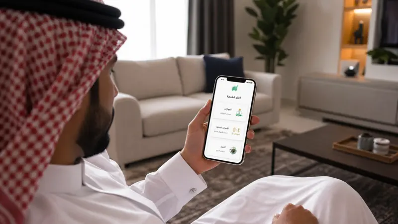 أبشر حجز موعد من المنزل باستخدام الهاتف الذكي بخطوات سهلة