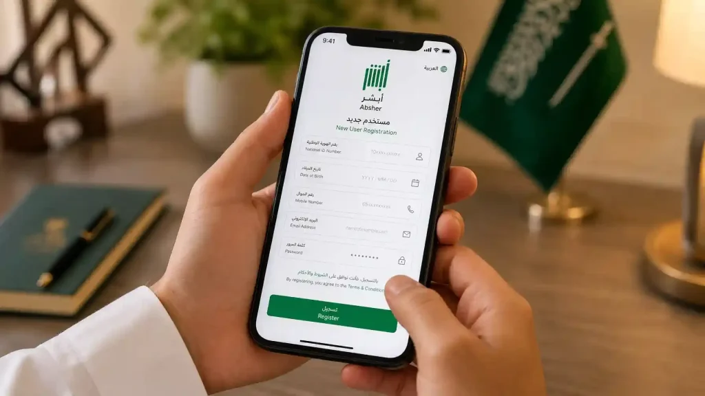 Absher App registration