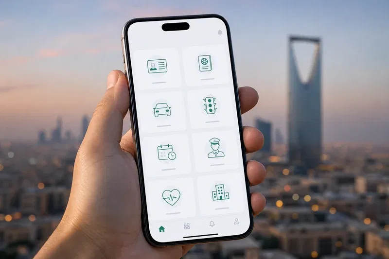 Absher Registration mobile app